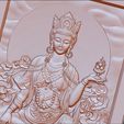 guanyinBasrelief5.jpg guanyin kuan-yin buddha 3d model of bas-relief