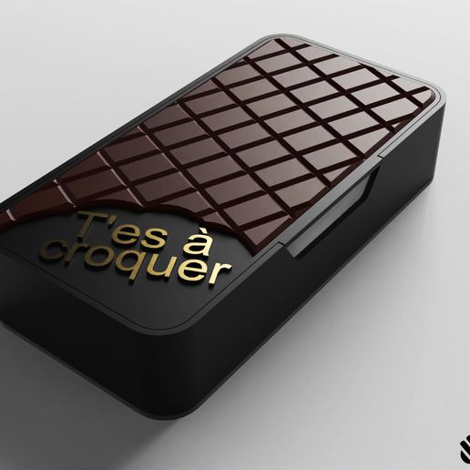 Box 💋 T'es à croquer🍫 3D model