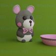 Teddy-8.jpg Cute crochet teddy bear with (honeycomb) bowl