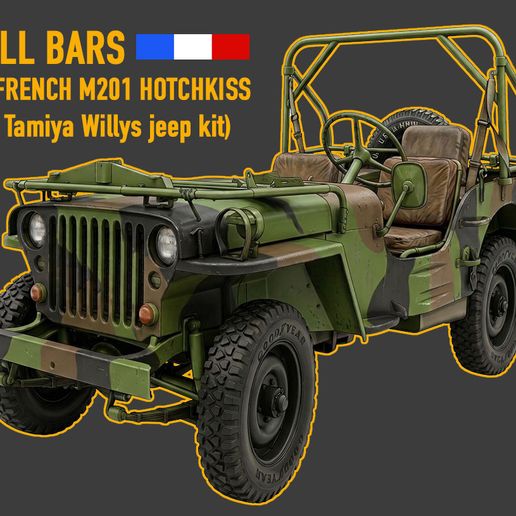 CONVERSION - Roll Bars (For M201 Hotchkiss) - 1/35