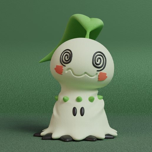 chikorita-render.jpg Pokémon - Mimikyu Chikorita