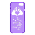 Case Iphone 8 i love you V1.stl Case Iphone 7/8 i love you