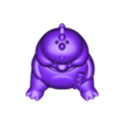 Chubby Dino Body Keychain_Monocolor.stl Chubby Dino