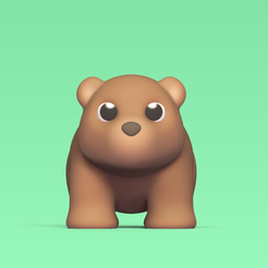 Cod246-Walking-Bear-1.png 3D file Walking Bear・3D print object to download