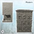 5.jpg Modern ruined building with two floors and flat roof (5) - Future Sci-Fi SF Post apocalyptic Tabletop Scifi 28mm 15mm 20mm Modern