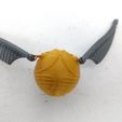 IMG_20170822_153127470.jpg Free STL file Golden Snitch Pendant・3D print design to download