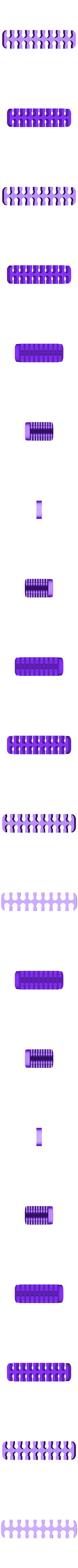 9x2_open.stl スリーブ付きカスタムPCケーブル用ケーブルコーム