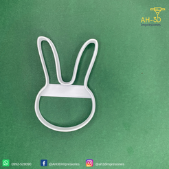 Conejo-de-pascuas-7-v7-(2).png Free STL file Bunny ears cookie cutter・3D printing template to download