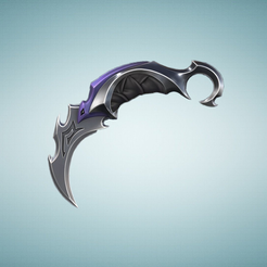 reaverbackground.png 3D file Reaver karambit valorant・3D printer model to download