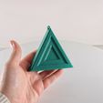 Subtractive-Triangle-Ornament-by-Slimprint,-SBT1-3.jpg Subtractive Triangle Tree Ornament, Christmas Decor by Slimprint