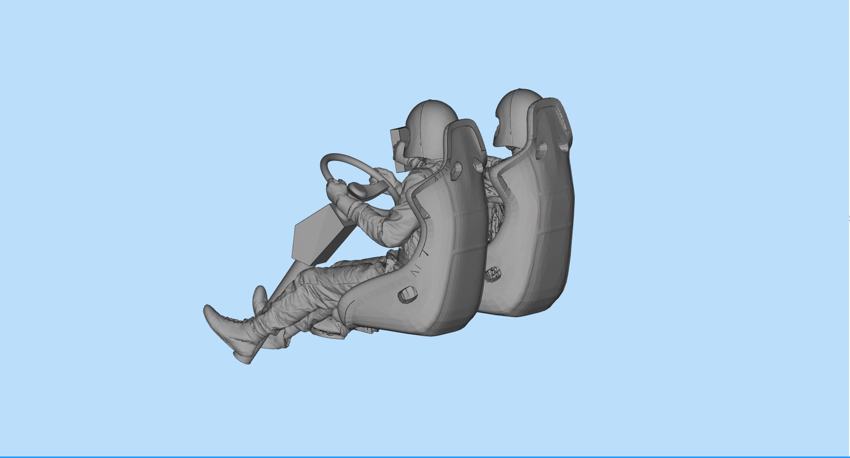 3.jpg 3D file 3D print ready Pilot Rally race car male Racing Driver・3D printable model to download, ITman3D
