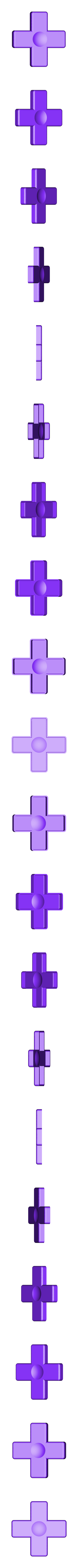 Cross.stl Íman do botão do Gameboy