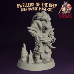 DeepDwarf_STL_var2.jpg Archivo STL Deep Dwarf Mage - Moradores de las Profundidades・Plan imprimible en 3D para descargar