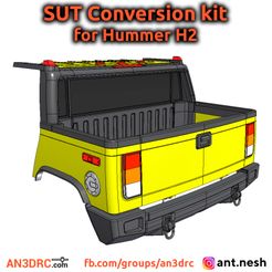 SUT_conve_kit_site_prew.jpg 3D PRINTED RC CAR HUMMER H2 SUT Conversion kit by AN3DRC