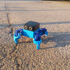 20191109_161900.mp4_000211138.png Free STL file Create Smartphone Control Quadruped Spider Robot(OTTO QUAD)・3D print model to download
