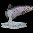 Rainbow-trout-trophy-8.png rainbow trout / Oncorhynchus mykiss fish in motion trophy statue detailed texture for 3d printing