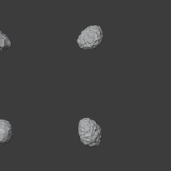 Asteroid-01.png Бесплатный 3D файл Asteroids (Multiple)・План 3D-печати для скачивания, LordInvoker