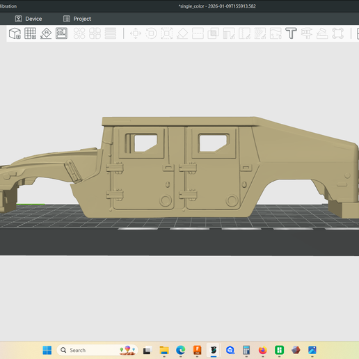 🐚 2018 AM HUMVEE NXT 360 body style Hummer, hollow body, shell・ STL ...