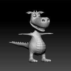 d2.jpg Dragon toon lowpoly für Spiel ue5 und unity3d