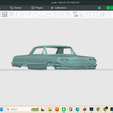 Screenshot-8331.png 1964 CHEVROLET IMPALA SS , hollow model shell body, resin or fdm, stl file
