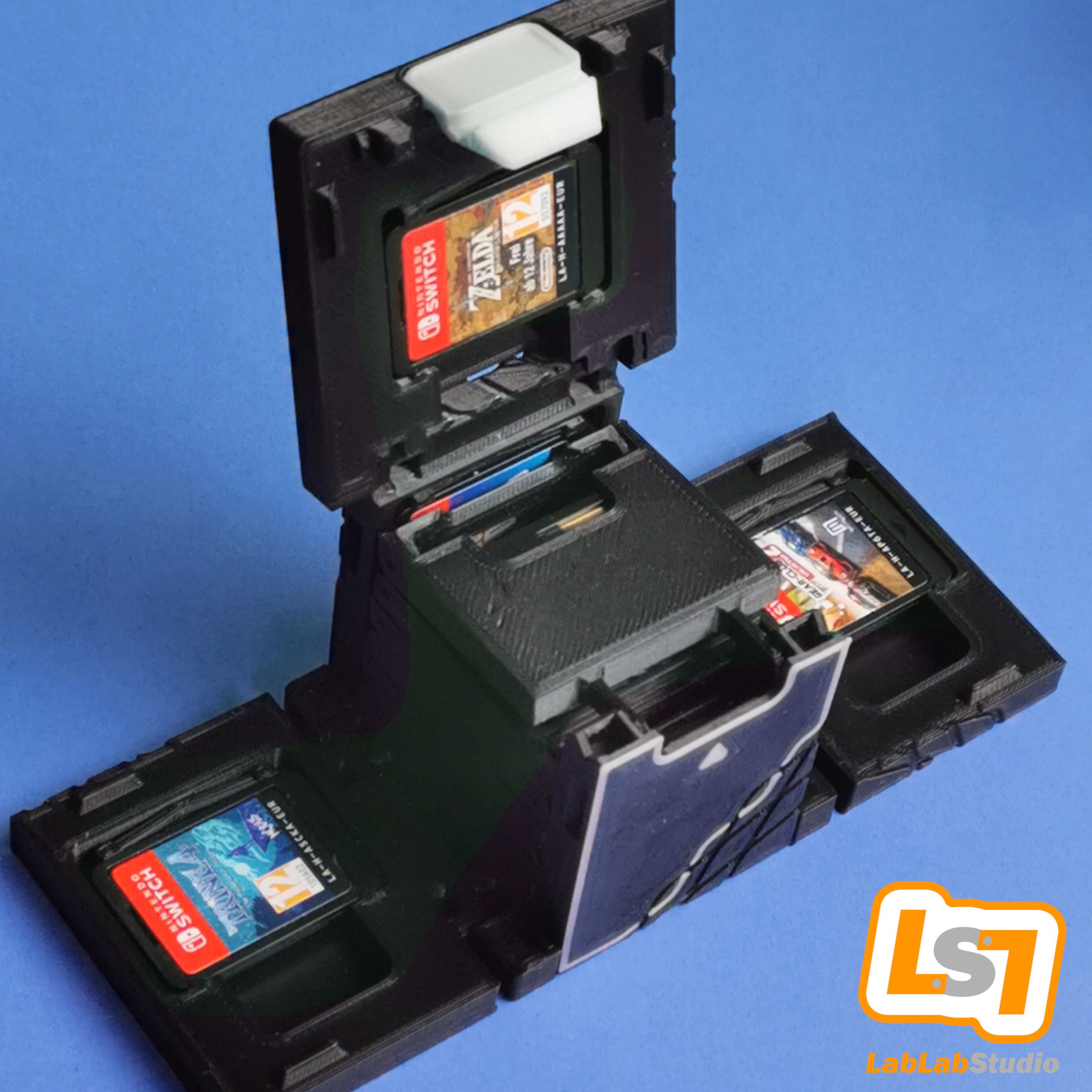 6_C.jpg 3D file Nintendo Switch Cartridge Storage Boxes - Christmas Bundle・3D printable model to download, LabLabStudio