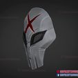 Teen_Titans_Red_X_Mask_3d_print_model_05.jpg Teen Titans Red X Mask - Halloween Cosplay Costume