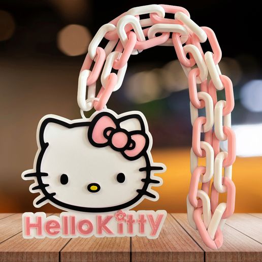 👋 HELLO KITTY CHAIN・ STL File for 3D printing・Cults