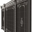 Wireframe-Low-Boiserie-Classic-Panels-02-3.jpg Fichier 3D Boiserie Classique Panneaux et Artisanat Décoratif Bois 02・Design pour impression 3D à télécharger, Caspian3DWorld