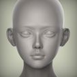 2.11.jpg 28 3D HEAD FACE FEMALE CHARACTER FEMALE TEENAGER PORTRAIT DOLL BJD LOW-POLY 3D MODEL