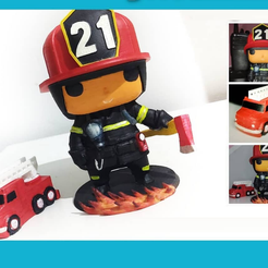 Portada1.png 🚒 **Firefighter Funko-style Model - Heroic Duo Ready for Action!** 🚨