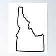 idaho-cookie-cutter.jpg 4 sizes Idaho State Cookie Cutter - SHARP cutting edges