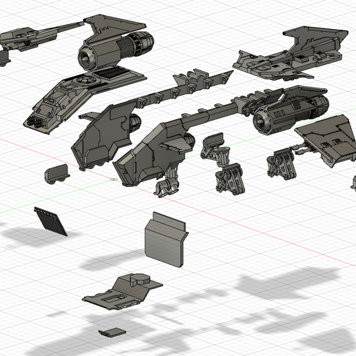 Storm-Eagle-Transport-Parts.png Download free STL file Blast Eagle Transport • 3D printer design, IronMaster