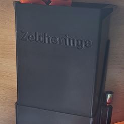 Zeltheringe-Box.jpg Бесплатный STL файл Коробка для палаточных колышков・3D-печатный дизайн для скачивания