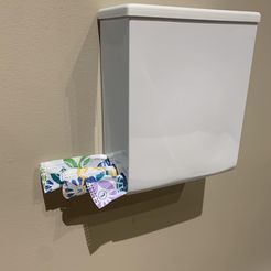 Photo-distributeur-1.jpg Fichier STL Distributeur à Tampons pour la maison - Tampax dispenser for home・Modèle à télécharger et à imprimer en 3D