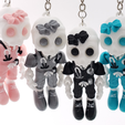 01.-Primary-Image.png Articulated Female Skelly Nurse Keychain by Cobotech