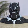 PXL_20220221_164648582.PORTRAIT.jpg STL-Datei Bust Black Panther・3D-druckbares Design zum Herunterladen