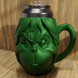 grinch-girl3.png Кружка Grumpy Faces Mug Bundle - забавные чашки с сердитыми персонажами STL