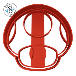 Mario-Mushroom-6cm-2-pc.png Archivo STL Super Champiñón - Mario Bros. - Cortador de galletas - Fondant - Arcilla polimérica・Plan de impresión en 3D para descargar