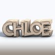 Chloe-3D-Text-Sculpture0000.jpg Chloe 3D Text Sculpture – Custom Name Art – Printable Monogram Decor
