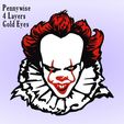 Pennywise-4-Layer-GOLD.jpg Pennywise Stephen King IT Clown Halloween Wall Art