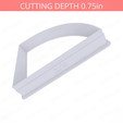 1-4_Of_Pie~3.75in-cookiecutter-only2.png Slice (1∕4) of Pie Cookie Cutter 3.75in / 9.5cm