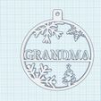 Image-GRANDMA.jpg Christmas tree balls GRANDMA. Christmas ornaments. Christmas bulbs with name. Adorno Árbol de Navidad GRANDMA.