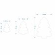 7772560_A_4.jpg Christmas tree, Winter, New Year, 3 Sizes, Digital STL File For 3D Printing, Polymer Clay Cutter, Earrings, Cookie, sharp, strong edge