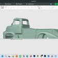Screenshot-6952.png 1955 FORD C-500 CABOVER  FLATBED RAMP TRUCK, detailed hollow model shell cab body, solid ramp bed, rc, trucks, scale rigs, builds, display, resin and fdm 3d print, stl file
