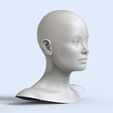 3.66.jpg 3 3D Head Face Female Character Women teenager portrait doll 3D Low-poly 3D model