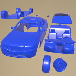 f16_005.png STL file Lincoln LS 1999 PRINTABLE CAR IN SEPARATE PARTS・3D printer model to download