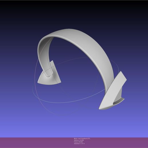 Evangelion Rebuild Mari Headband Printable Model 3D print model 3D model