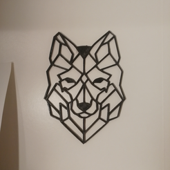 Настенная скульптура "Волк" 2D
