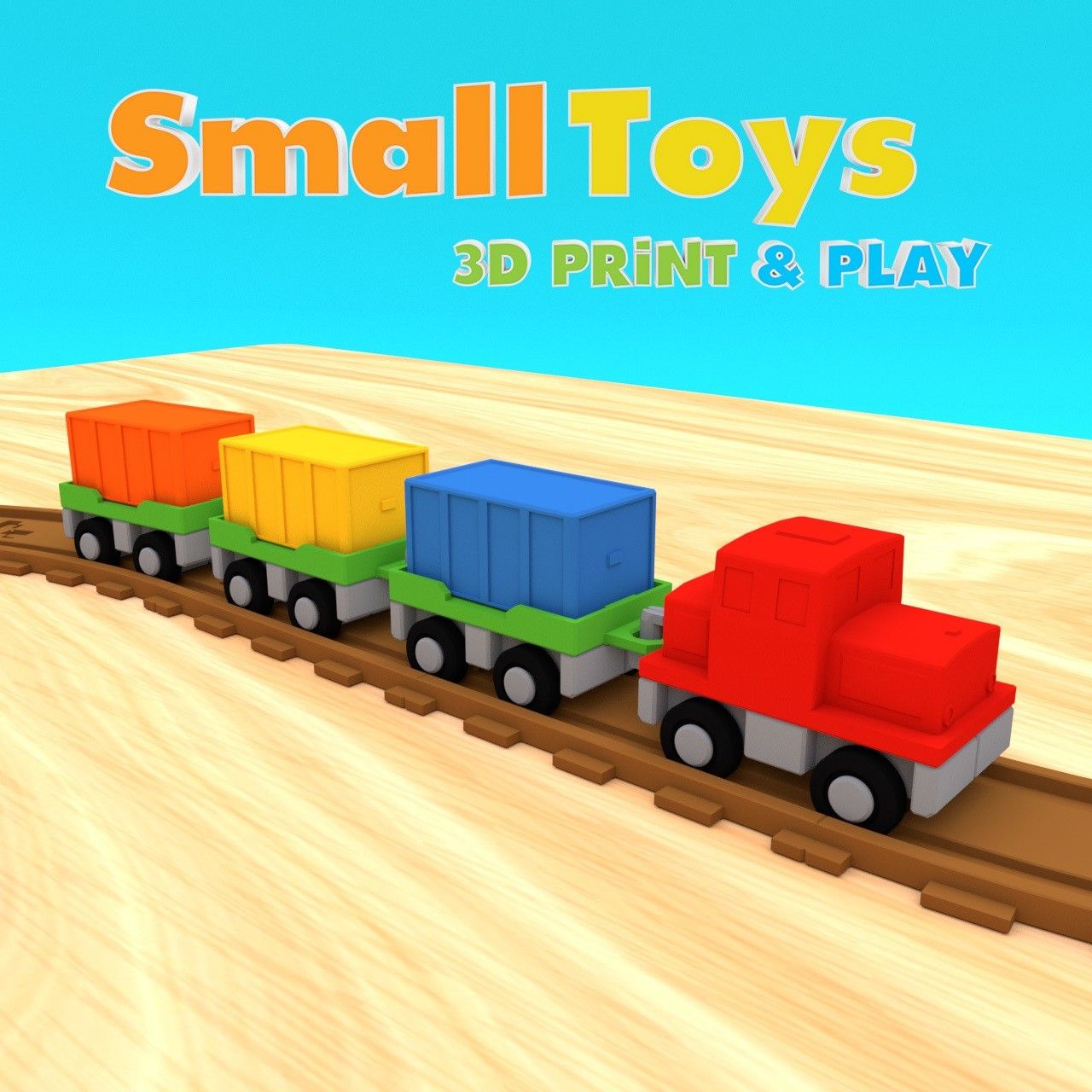 smalltoys-freight-train01.jpg Download STL file SmallToys - Starter Pack • Design to 3D print, Olivier3DStudio