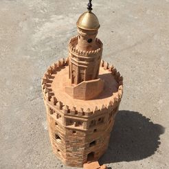torre.jpg Archivo STL gratuito Torre del Oro - Sevilla・Objeto imprimible en 3D para descargar